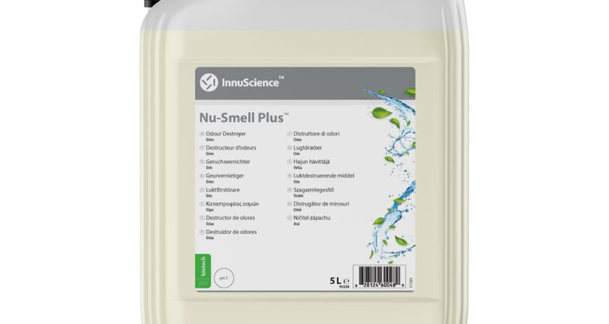 Eliminador de Olores Biotecnológico para Orina y Heces   Elimine Olores, Refresque la Calidad del Aire.   Nu-Smell Plus es una solución biotecnológica diseñada específicamente para eliminar los olores desagradables de orina y heces directamente en su origen. Su flora bacteriana altamente especializada proporciona una acción continua, descomponiendo y eliminando los olores con el tiempo, dejando un aroma limpio y fresco. Perfecto para baños, centros de cuidado y cualquier área propensa a estos olores fuertes, Nu-Smell Plus no solo enmascara los olores, sino que los neutraliza biológicamente para obtener resultados duraderos.   Nu-Smell Plus también ayuda a eliminar los olores a humedad, mejorando significativamente la calidad del aire interior. Seguro para los usuarios y respetuoso con el medio ambiente, es la opción ideal para mantener un ambiente fresco y agradable.